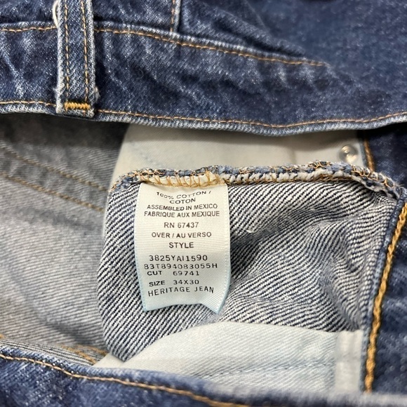 Rl Polo Jeans Ralph Lauren Men Heritage Jeans Dark Wash 34 x 26. - Picture 6 of 7